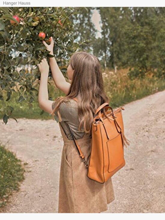 Convertible Tote Backpack Vegan Leather Handbag Shoulder Bag for Work Travel main image 7